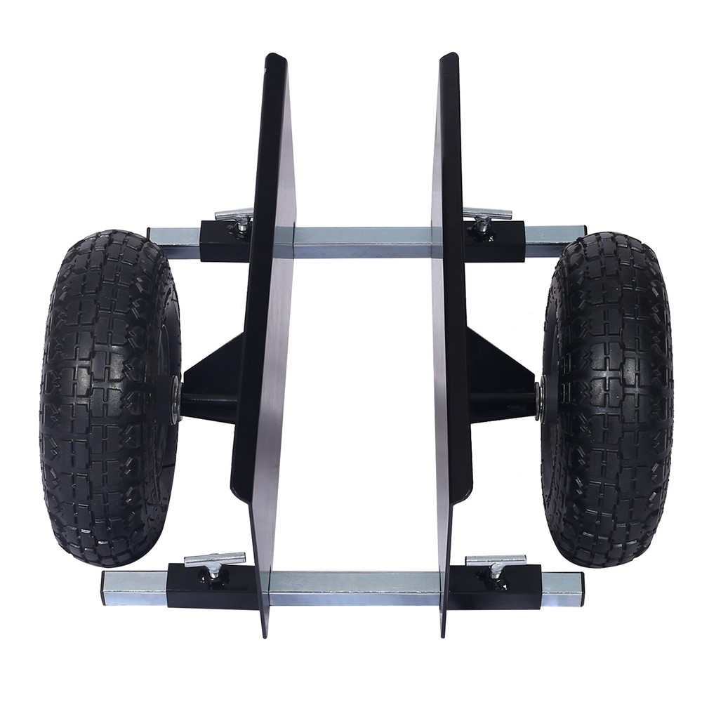 Heavy Duty Panel Dolly Adjustable Panel Dolly Pneumatic Wheels 600lb Capacity