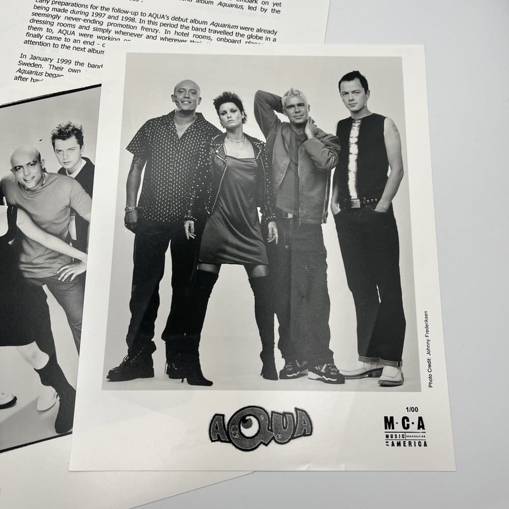 Aqua Press Kit And Photos Aquarius 2000 Y2K Blue