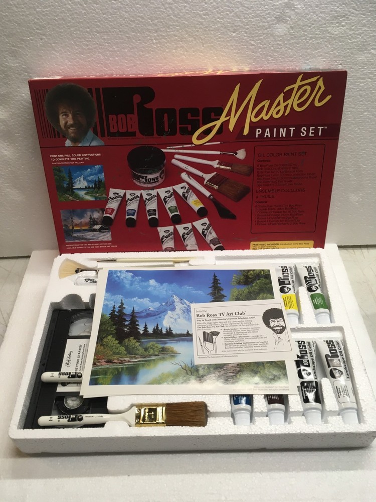 Vintage Bob Ross Master Oil Paint Set Complete