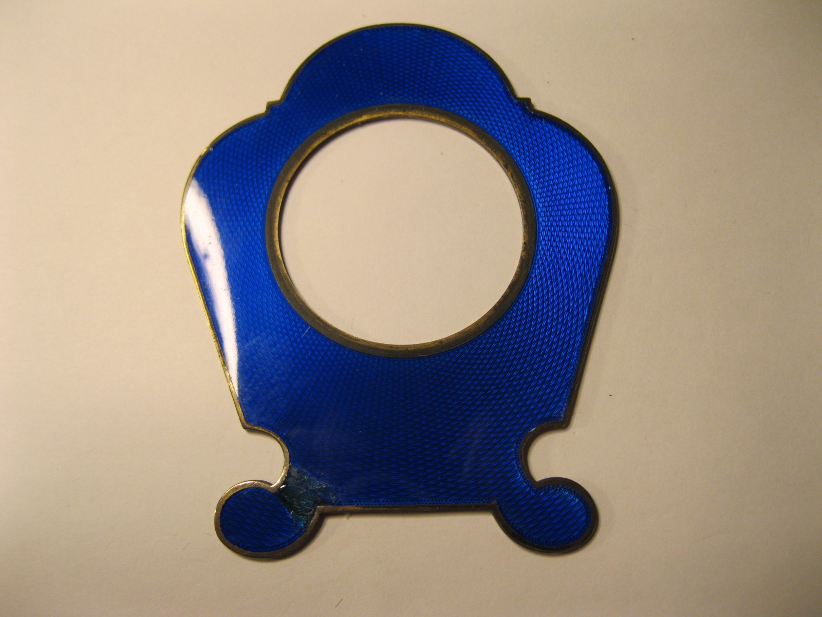 JAEGER-LeCOULTRE STERLING SILVER & ENAMEL MANTEL CLOCK FACE! BY GENEVA CLOCK CO.