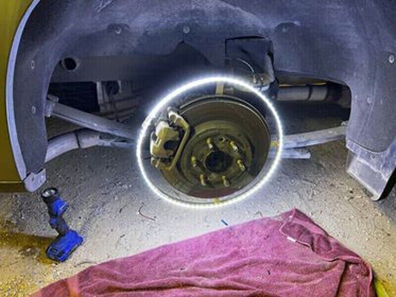 Set of (4) 17.5" Brightest QUAD ROW Solid WHITE Car Trucks LED Wheel Rim Lights