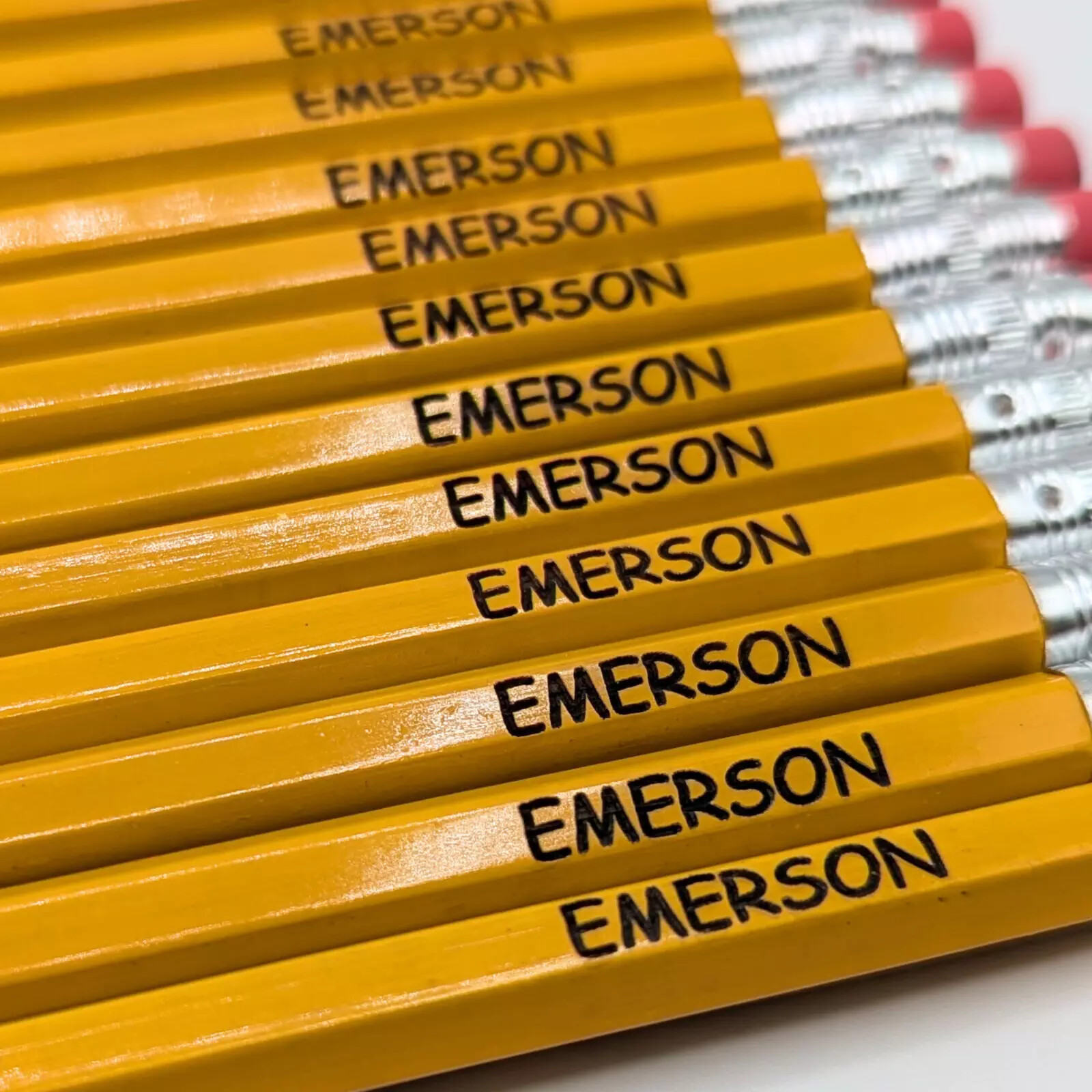 Custom Pencil Engraved Bulk Personalized Business School Teacher Gift