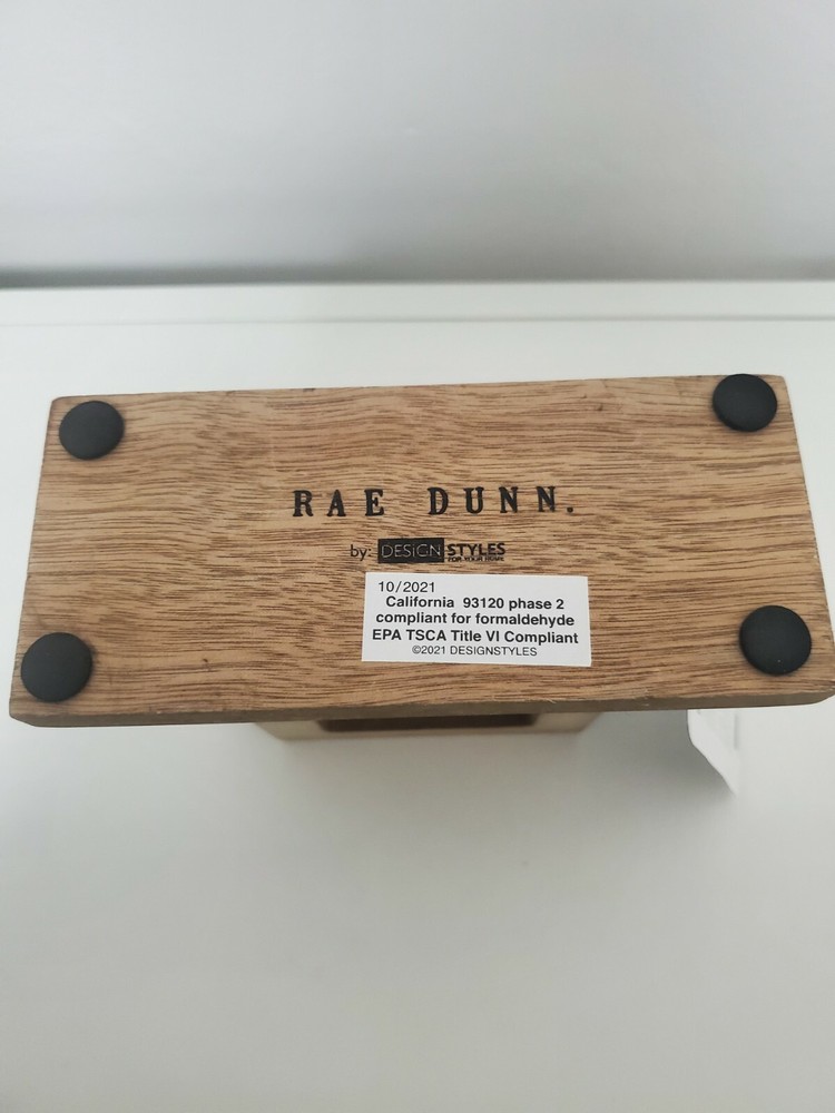 Rae Dunn Wooden clock