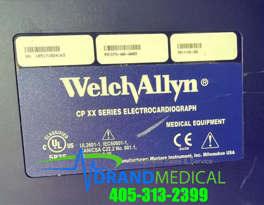 Welch Allyn Model# CP10 EKG Machine