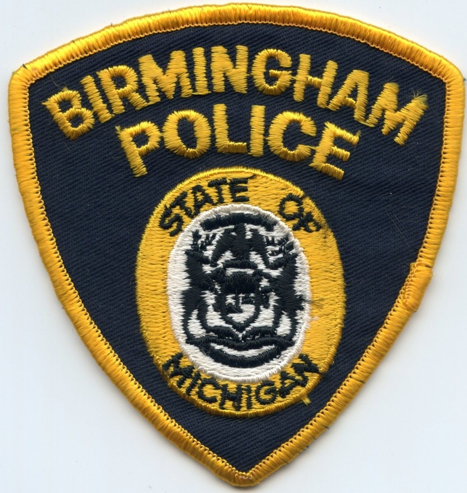 BIRMINGHAM MICHIGAN POLICE PATCH