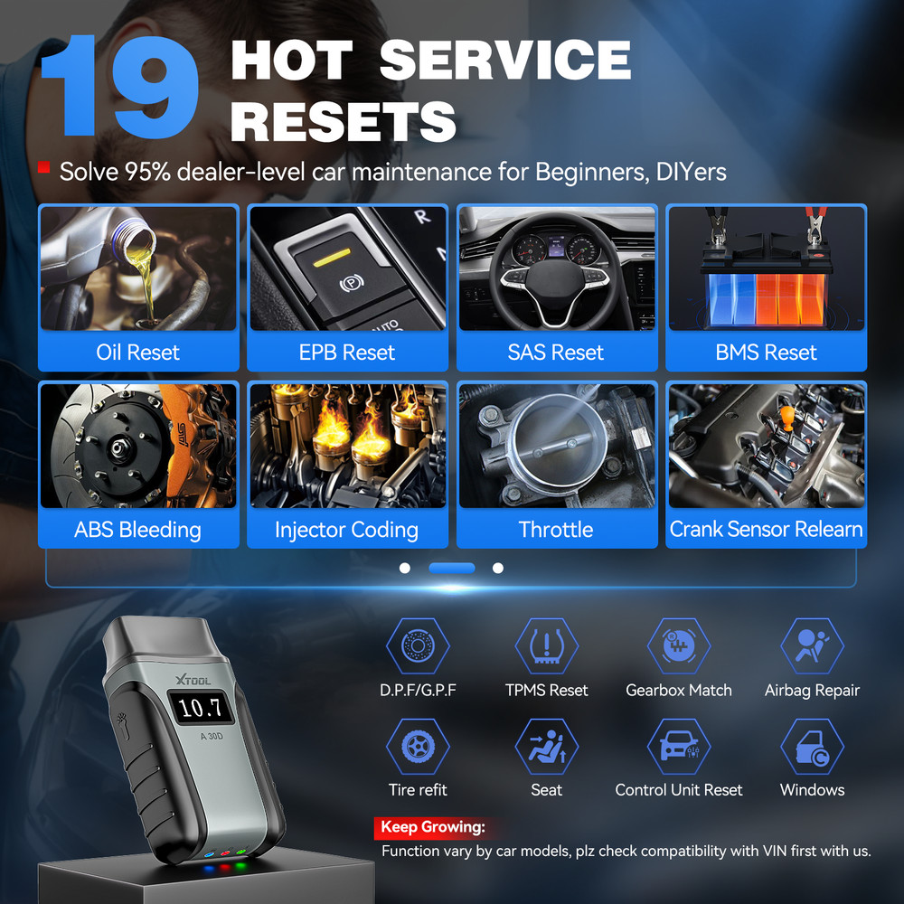 XTOOL A30D V2.0 OBD2 Scanner Bidirectional Full System Diagnostic Tool Bluetooth