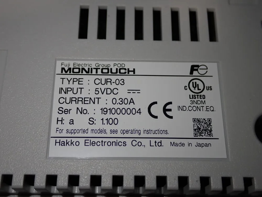 MONITOUCH ETHERNET CONNECTOR CUR-03
