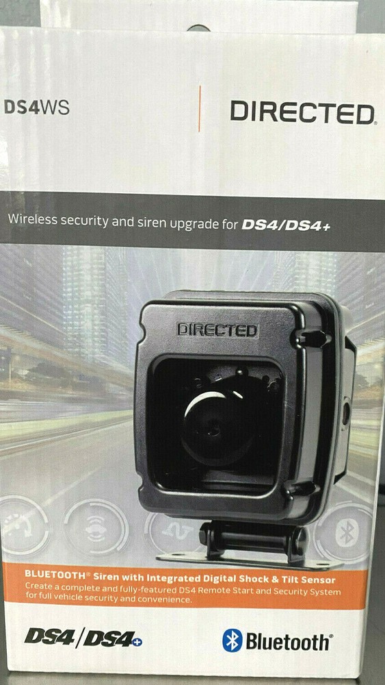 Directed DS4WS Bluetooth security siren upgrade Digital shock & tilt sensor NEW