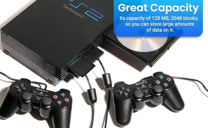 128MB Memory Card for PS2 Console - for ps2 memory card