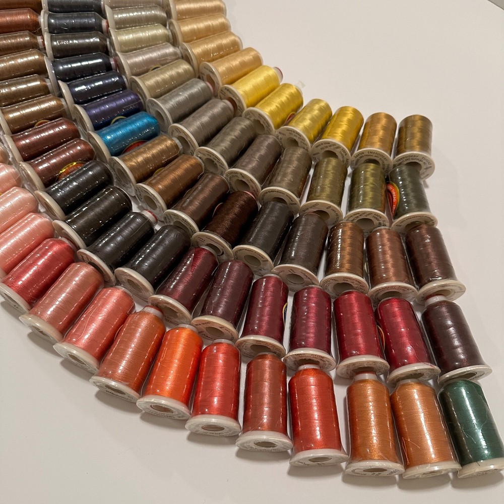 86 Spools Multi Colors Polyester Embroidery Machine Thread