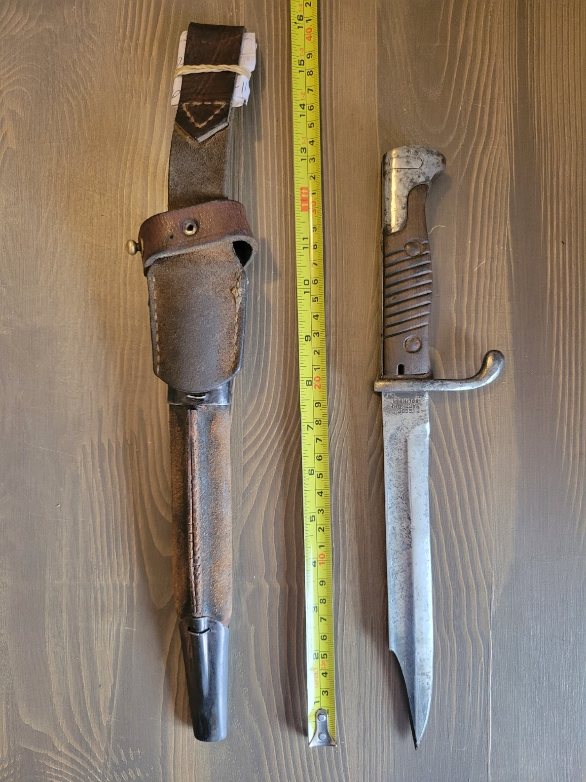UNIQUE! Modified WWI German Butcher Blade Bayonet/Fighting Knife w/Sheath!