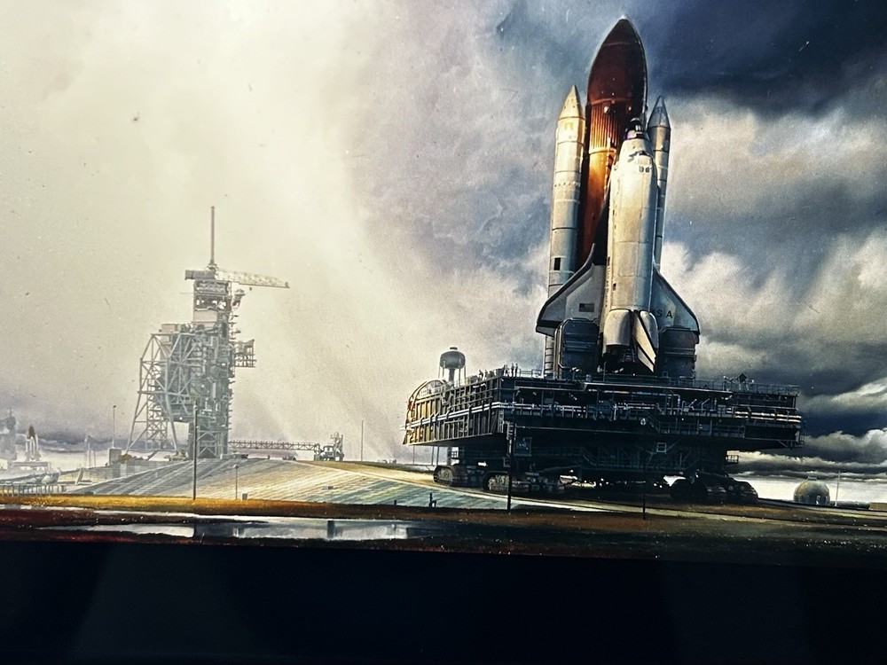 1983 NASA KSC Space Shuttle Orbiter Art Program Presentation Transparency