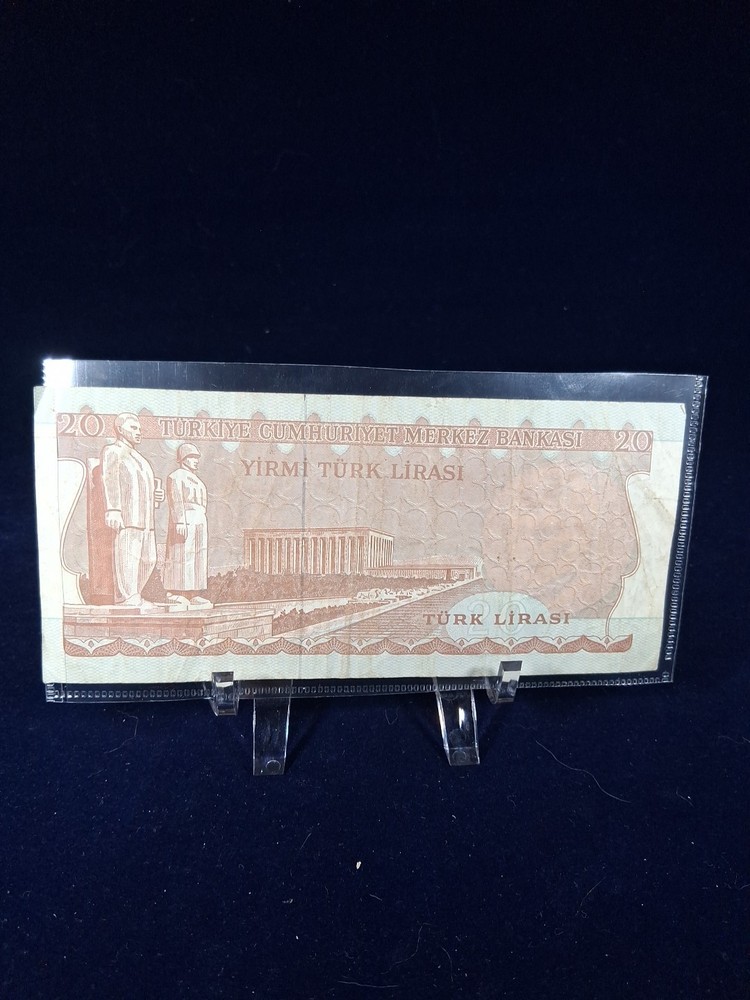1970 TURKEY 20 LIRA BANKNOTE