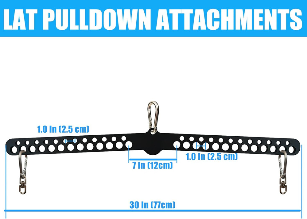 Multi-Grip LAT Pull down Bar for Home Gym Fitness, Spreader Plate LAT Pulldow...