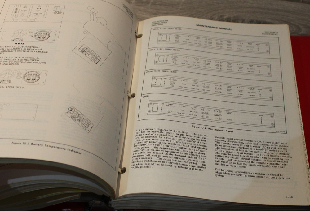 GULFSTREAM COMMANDER 690 A/B MAINTENANCE Manual 1982