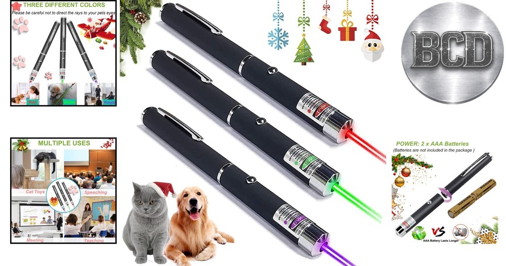 High-Quality Laser Pointer Set for Cats & Dogs - Essential Indoor Training Tools