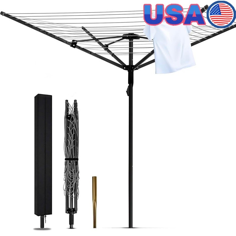 Large Capacity Rotary Dryer Adjustable Height 165ft Drying Space Pre-assembled