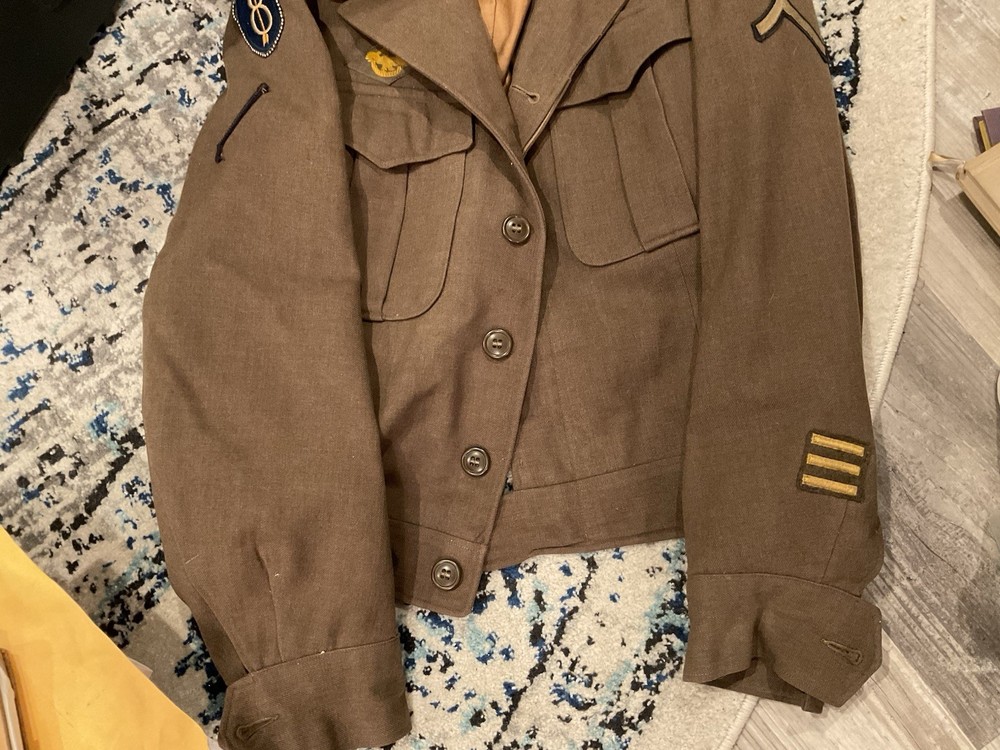ORIGINAL WWII US 66TH DIVISION IKE JACKET UNIFORM