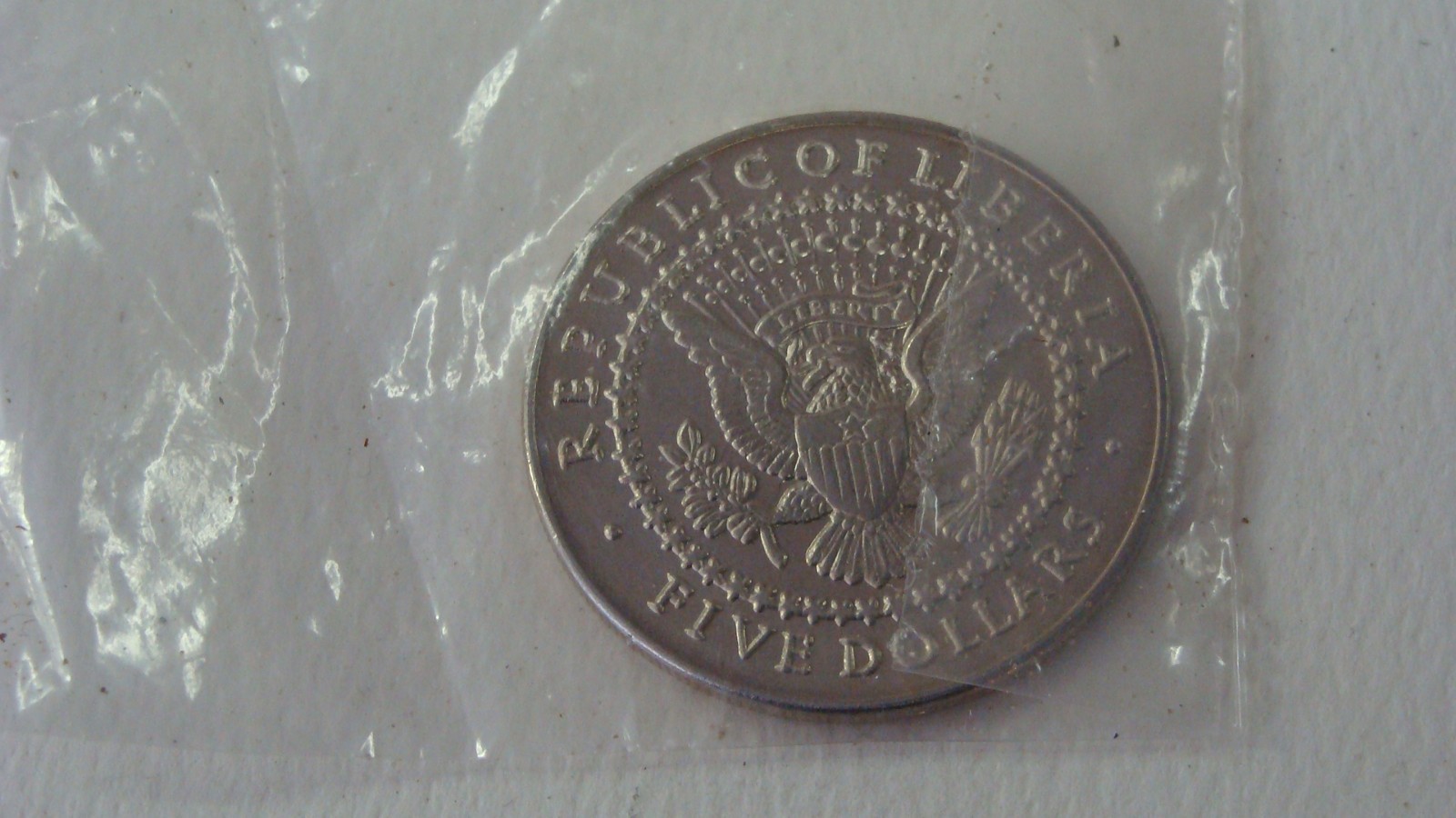 Sealed 2000 Republic of Liberia $5 Grover Cleveland Commemorative Issue Coin