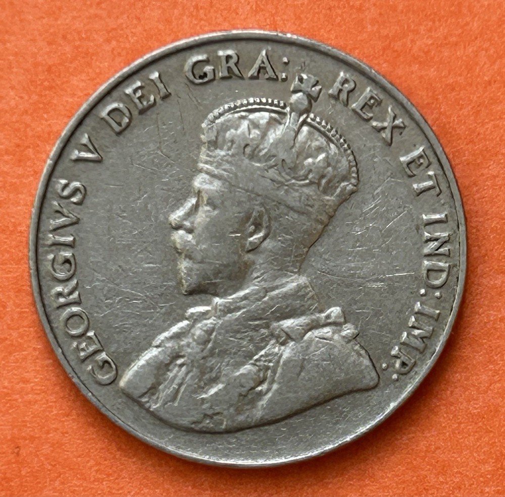 1927 Canada 5 Cents Coin