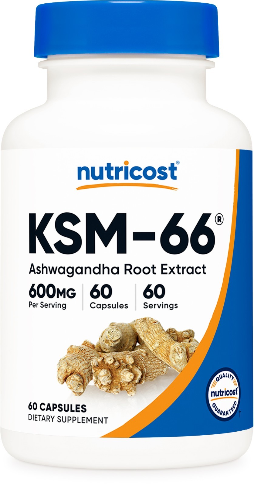 Nutricost KSM-66 Ashwagandha Root Extract 600mg, 60 Vegetarian Caps