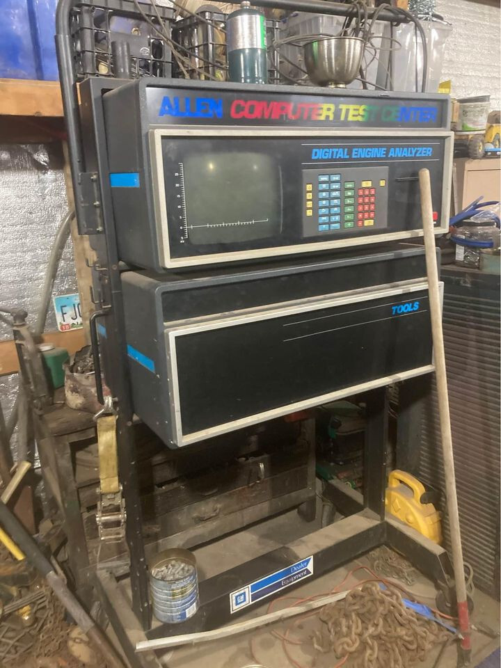 ALLEN computer TEST CENTER Engine ANALYZER FRAME BOOM  CABLES PROBE Eldorado 82