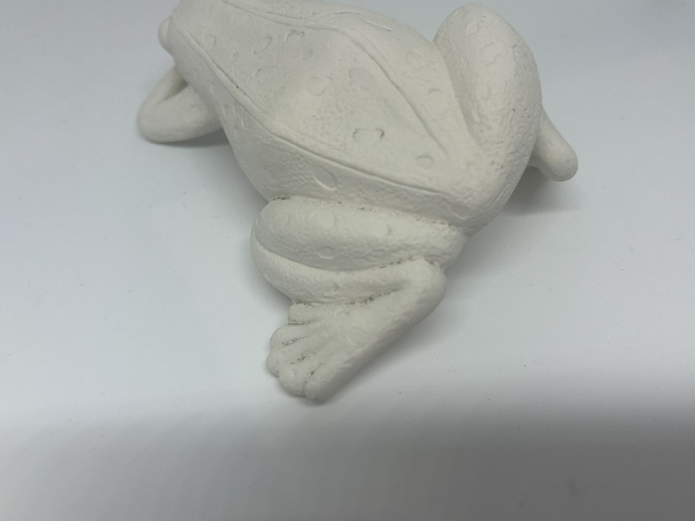 Sleeping Frog Ceramic Bisque Shelf Sitter Ready to Paint