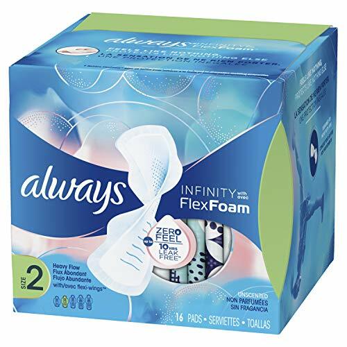 Always Infinity Unscented Pads with Wings, Regular Flow, 72 Count