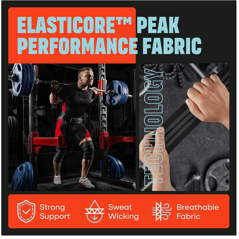 Workout Knee Compression Wraps | Elastic Support