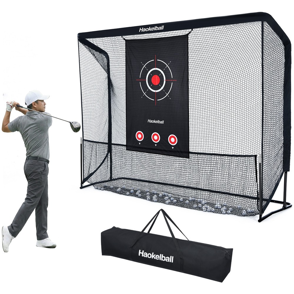 10x7.5 ft Golf Hitting Practice Net Backyard Driving Portable Golf Training Net