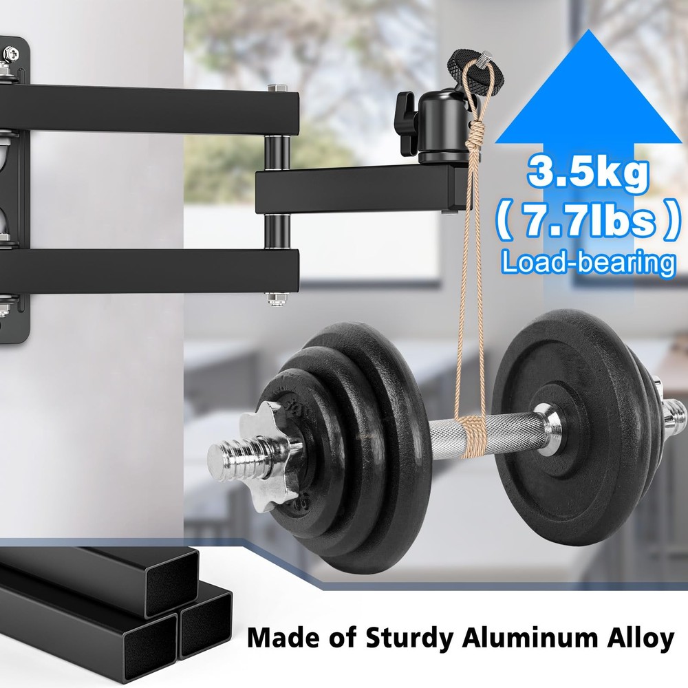 JUBOR Projector Wall Mount, 360° Rotation Adjustable Projector Webcams Stand ...