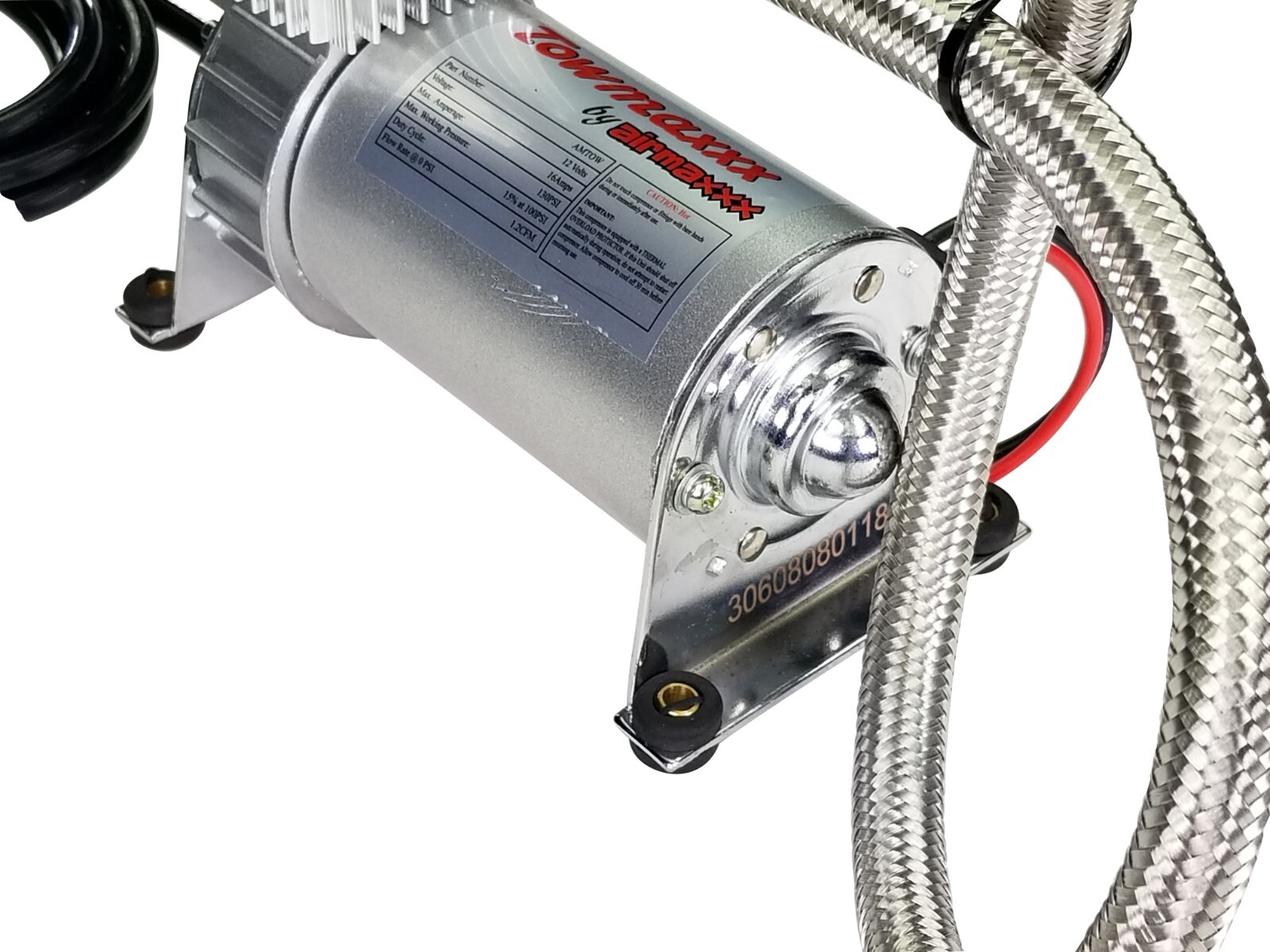 airmaxxx Pewter Utility Air Compressor For Air Ride Suspension Air Horns 130 psi