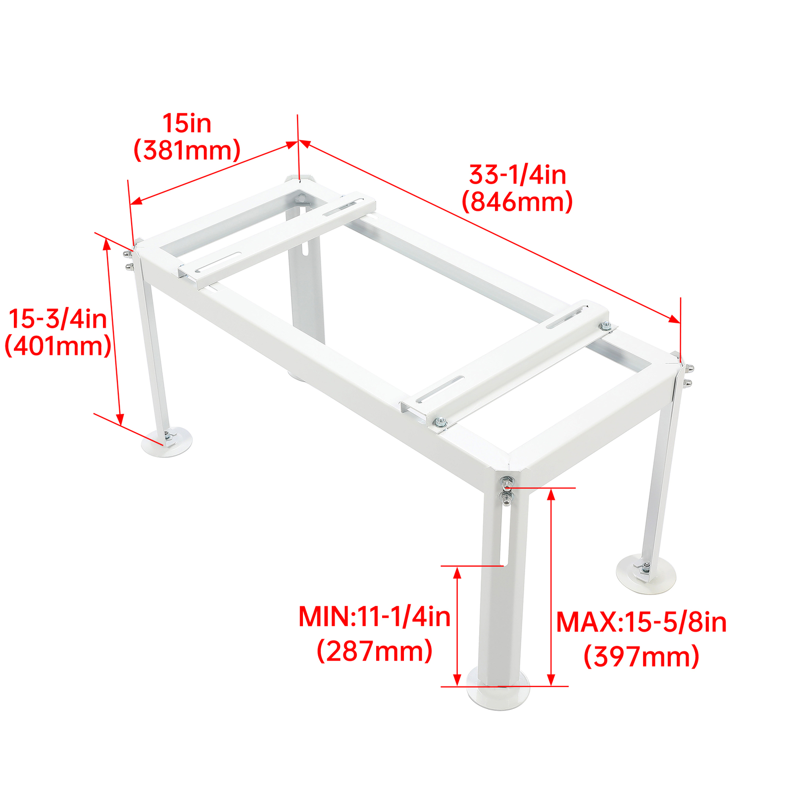 Ground Stand Mount for Mini Split Air Conditioner Heat Pump Powder Coated