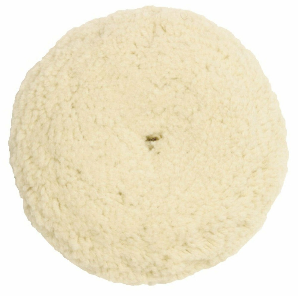 7.5" 100% Wool Hook & Loop Buffing Pad Starter Kit for Compound Cutting