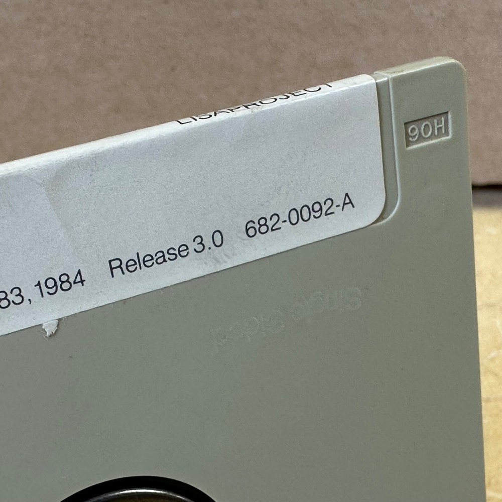 Lisa Project disk Apple Computer Lisa _ Version A _Release 3.0 collection RARE