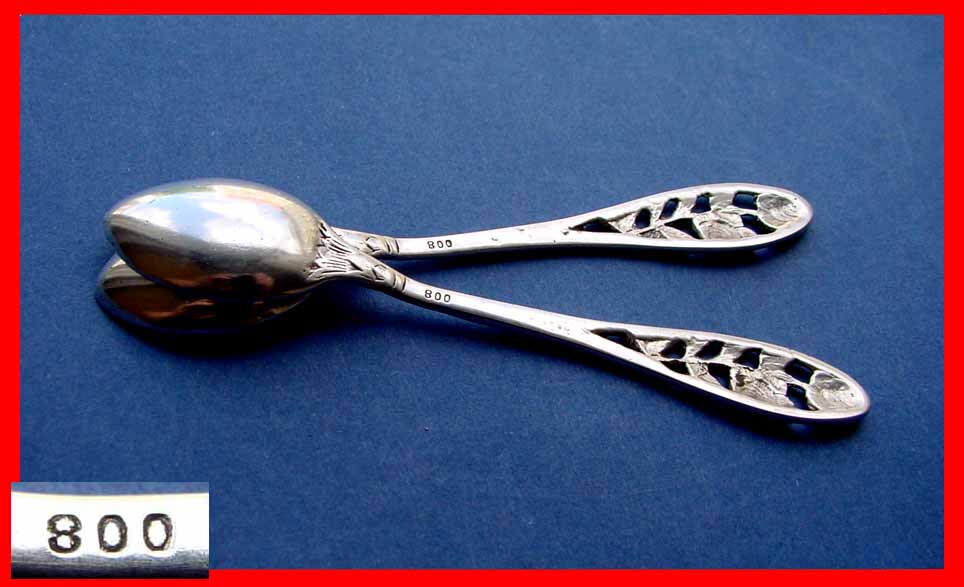 Gorgeous - / Mocca Spoon/Spoon, Roses Decor, 800er Silver D687