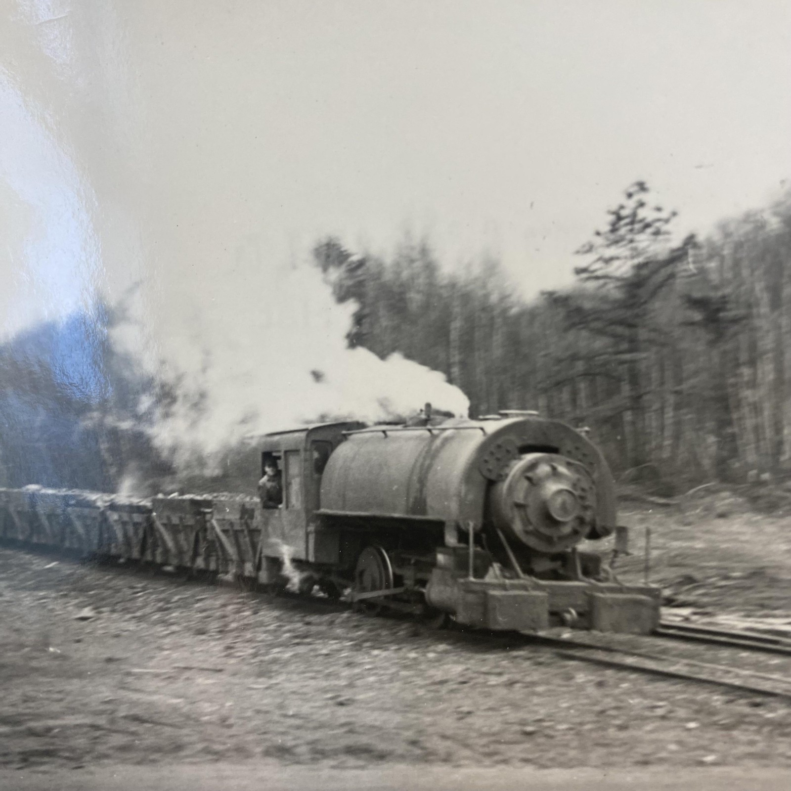 Vintage Pennsylvania Lackawanna & Reading Train Photo 4x5 B&W Gelatin Original