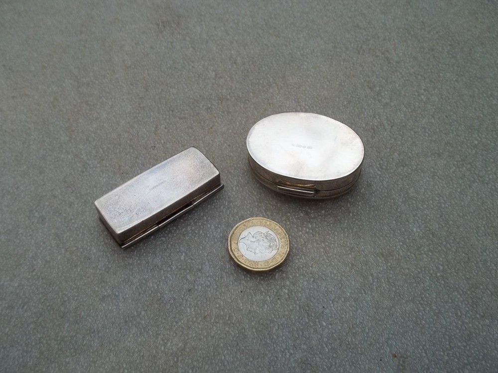 Vintage Silver Boxes x 2