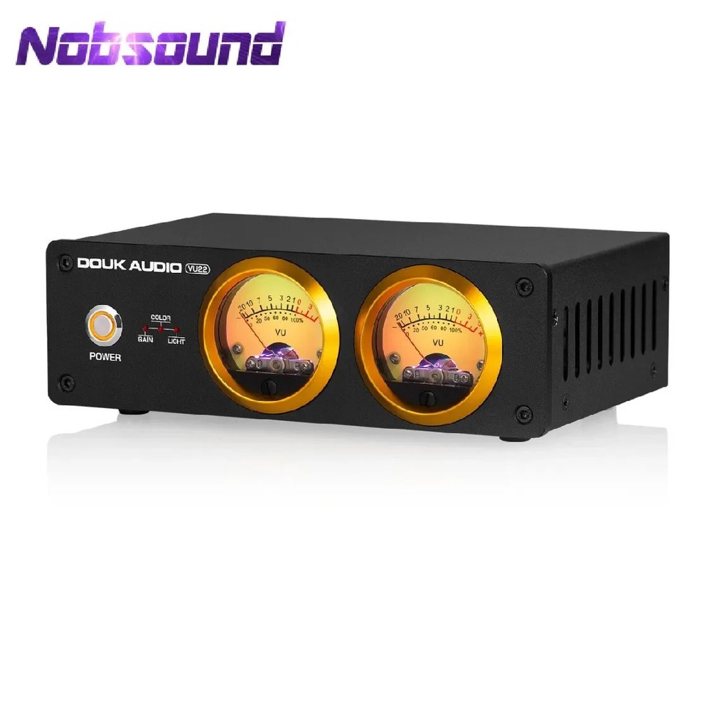 Dual Microphone +LINE Analog VU Meter Display for Amplifier Sound Level DB Panel