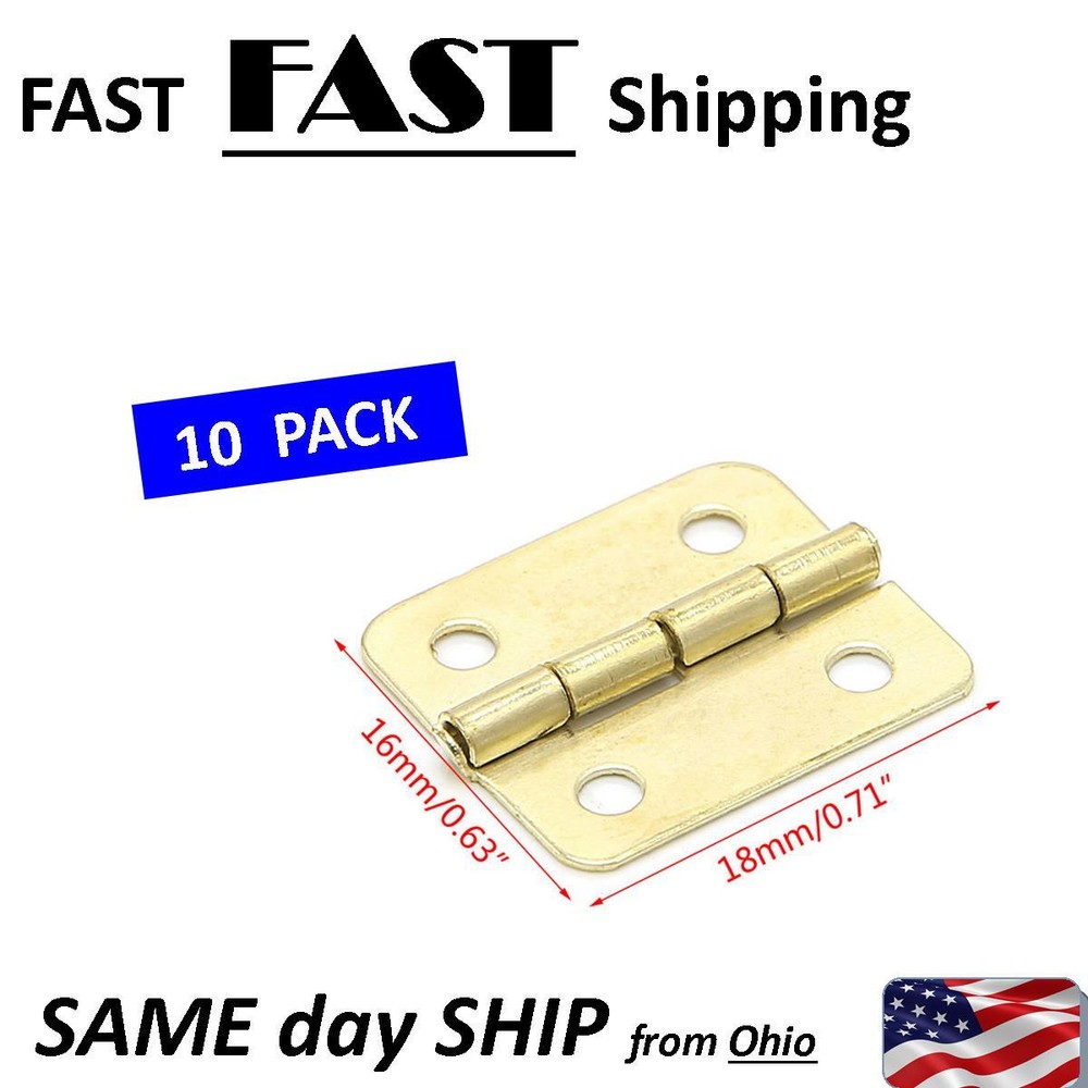 small gold hinges