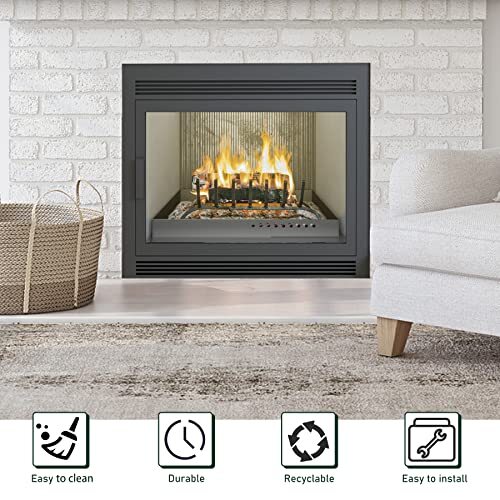 Adjustable Fireplace Tray, Expandable Ash Pan for Ash Collection, Galvanized