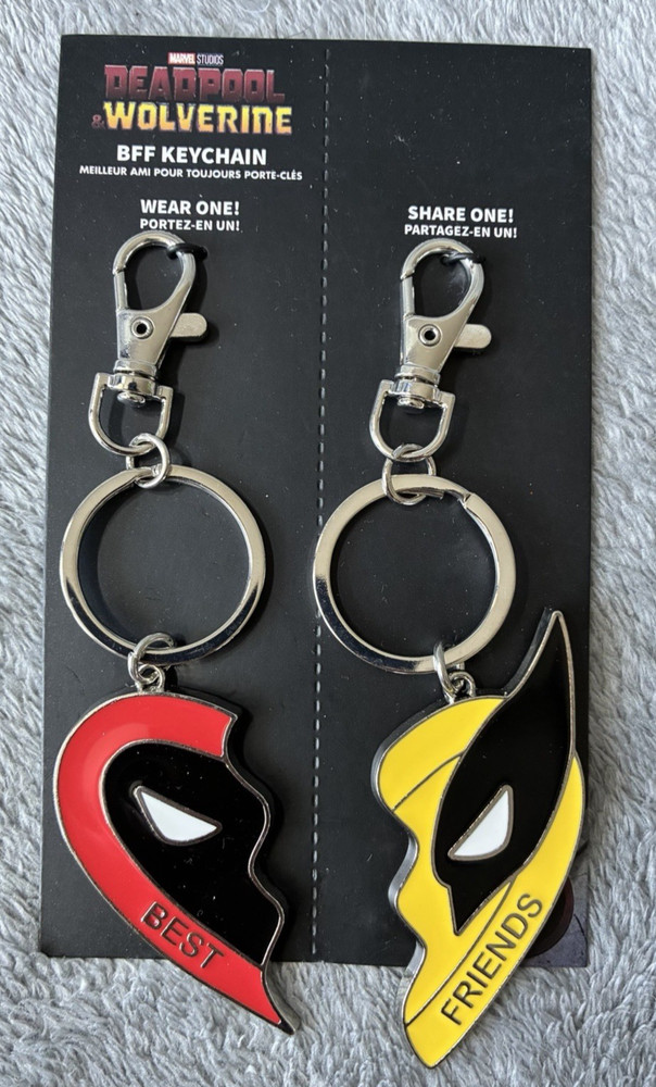 Deadpool and Wolverine Best Friends keychain set