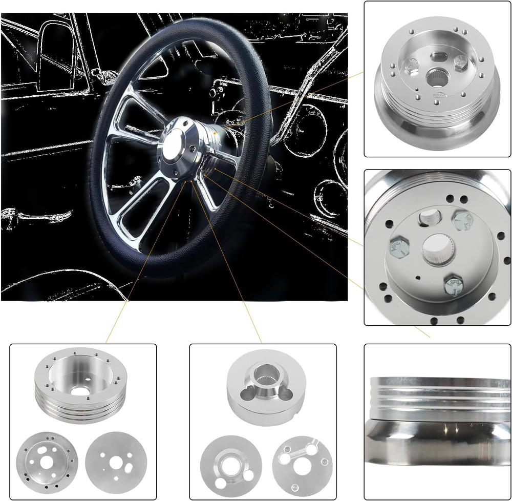 5 & 6 Hole Billet Steering Wheel Hub Adapter