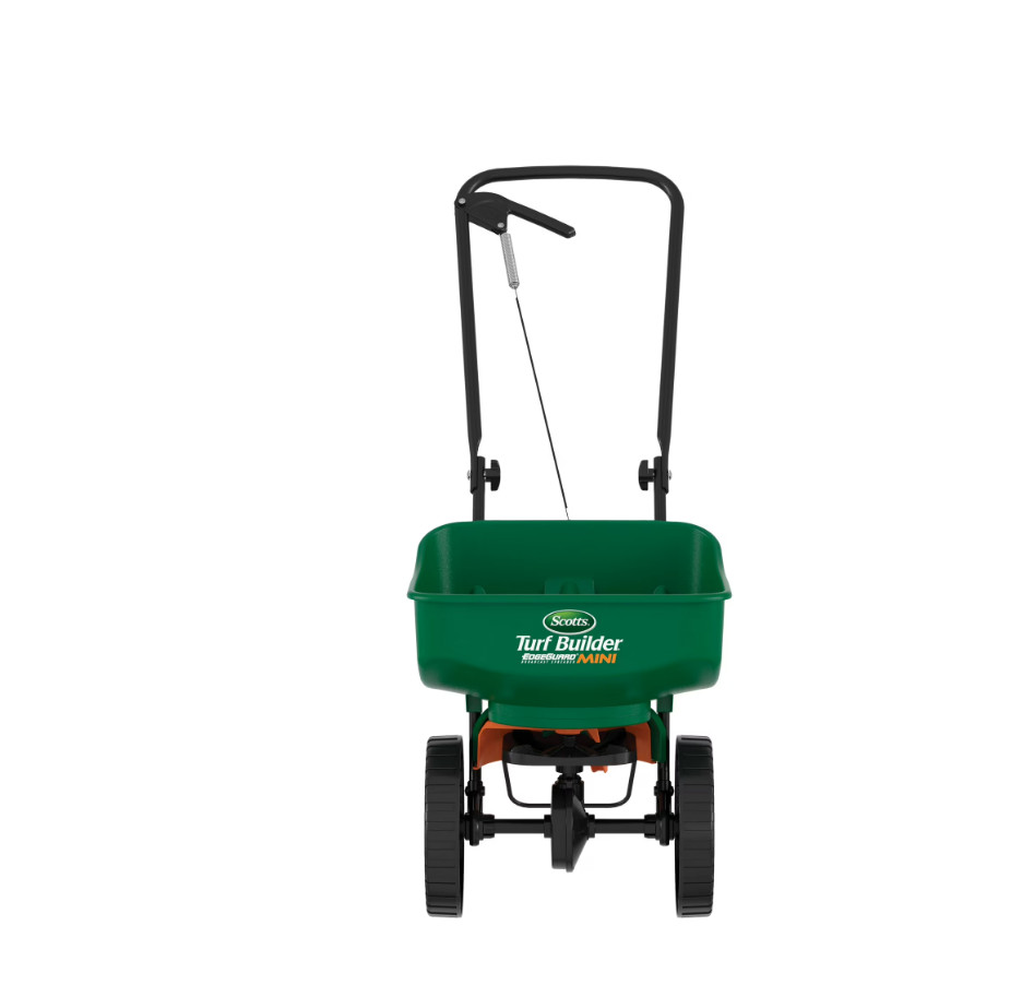 Scotts Turf Builder EdgeGuard Mini Broadcast Spreader for Grass Seed