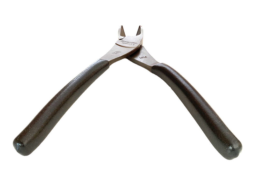 Snap on 388ACF 8” Dark Titanium Soft Grip Hi Leverage Diagonal Cutter Plier NICE