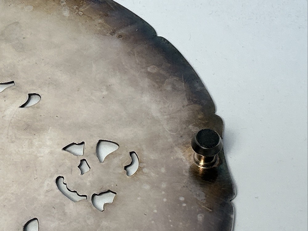 Gorham Electroplated Silver Trivet Footed 11" Diameter Ornate Design #YC49