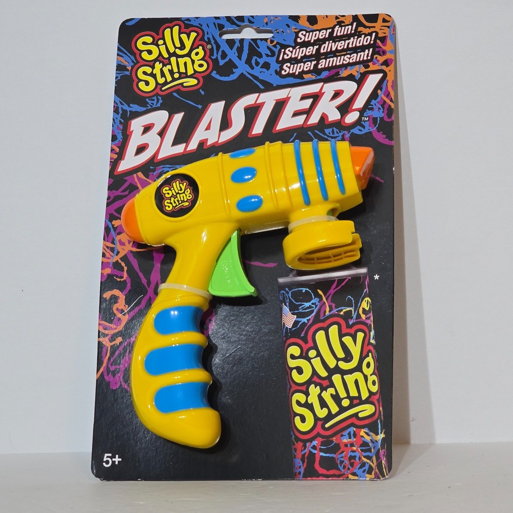 Silly String Blaster Official Yellow Spray Gun For Use With Silly String Cans A