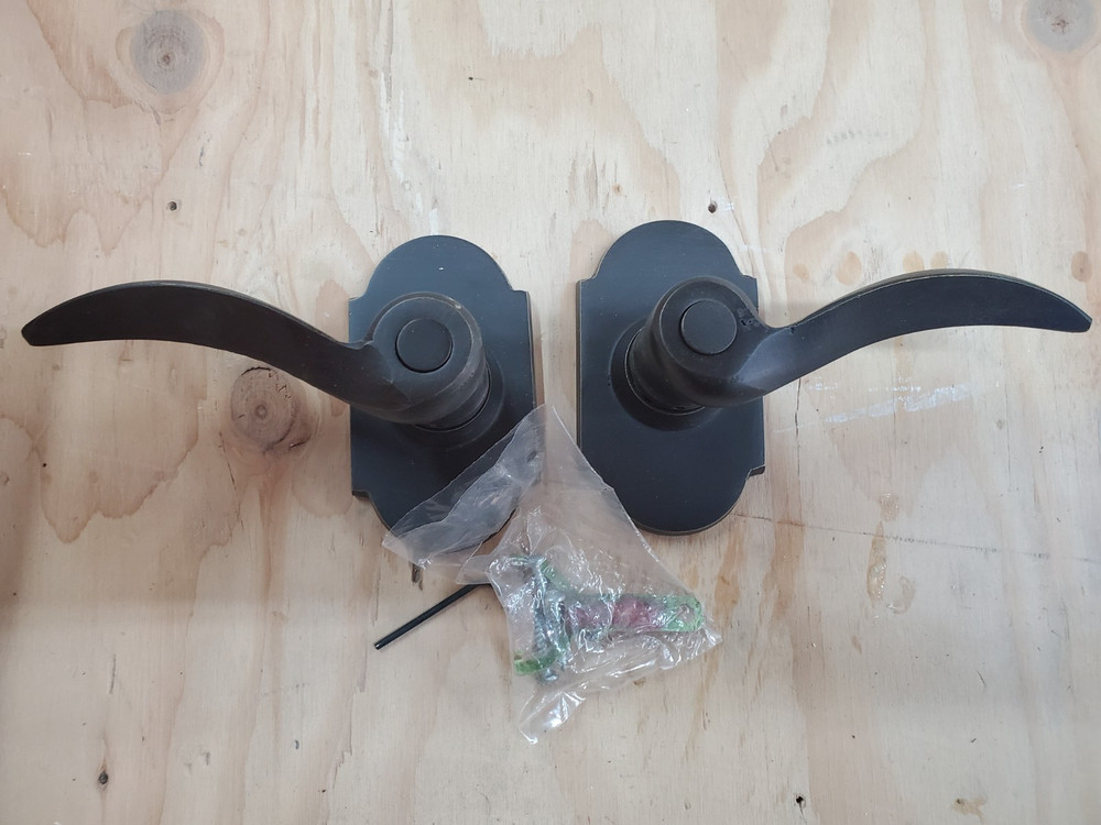 Emtek Durango Dummy Levers Right and Left- concealed fastener