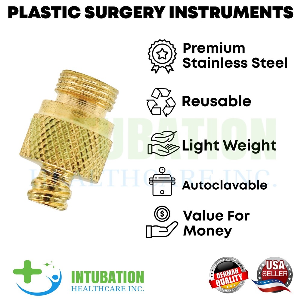 Liposuction Luer Lock Mount/Adapter Overall Length 2.5cm