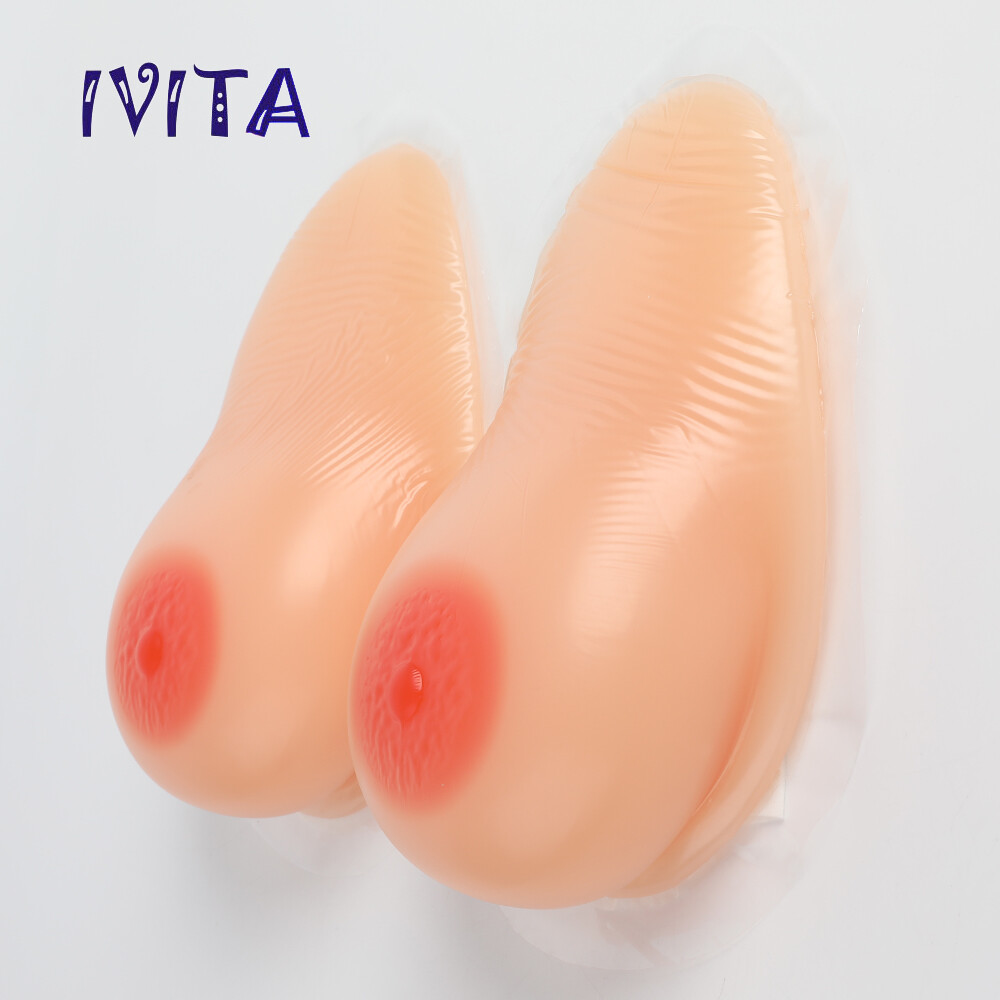 A-EE Cup Teardrop Self-adhesive Long Silicone Breast Forms CD TG Bra Enhancers